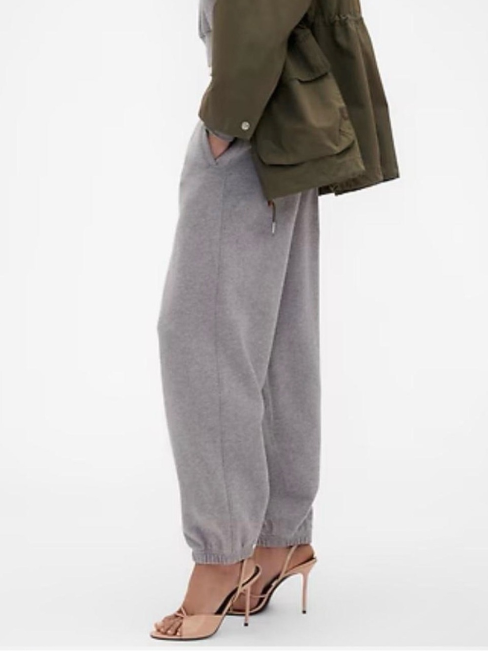 GAP x Victoria Beckham Gray Joggers - Picture 3 of 3